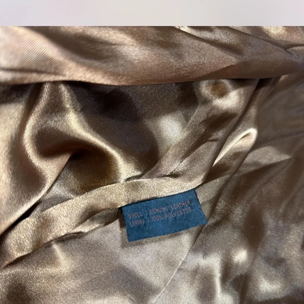Guess Women's Chocolate Leather Jacket - Picture 5 of 7